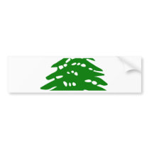 Lebanon High quality Flag Bumper Sticker