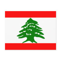 Lebanon High quality Flag Postcard