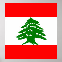 Lebanon High quality Flag Print