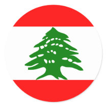 Lebanon High quality Flag Sticker