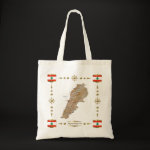 Lebanon Map Flag Border Bag