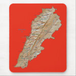 Lebanon Map Mousepad