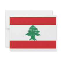 Lebanon National Flag invitations