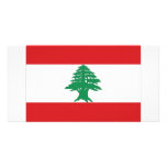Lebanon National Flag Photo Card Template