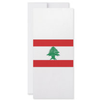 Lebanon National Flag Rack Card Design