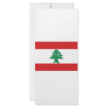 Lebanon National Flag Rack Card Design