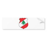 Lebanon Official Coat Of Arms Heraldry Symbol Bumper Sticker