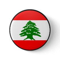 Lebanon quality Flag Circle Pin