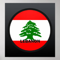 Lebanon Roundel quality Flag Print