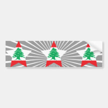 Lebanon Star Bumper Sticker