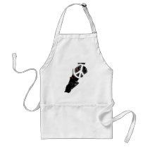 Lebanon Trendy Peace Sign with Lebanese map Aprons