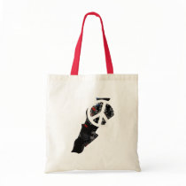 Lebanon Trendy Peace Sign with Lebanese map Canvas Bag