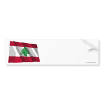 Lebanon Waving Flag bumper stickers