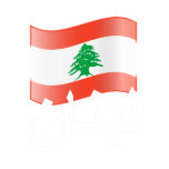 Lebanon Waving Flag Women's Shirt