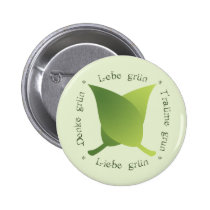 Lebe grün, liebe grün, träume grün, denke grün buttons