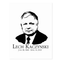 Lech Kaczynski 1949-2010 Post Card