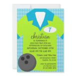 'Lectric Lime Join the Team Bowling Birthday Party invitations