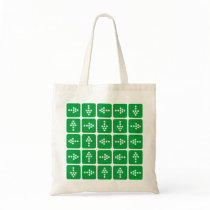 LED Arrow Square Green bags