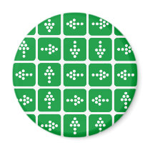 LED Arrow Square Green magnets