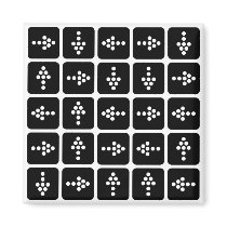 LED Arrow Square magnets