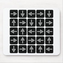 LED Arrow Square mousepads by artberry LED Arrow Square mousepads