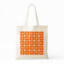 LED Arrow Square Orange bags by artberry LED Arrow Square Orange bags