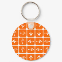 LED Arrow Square Orange keychains by artberry LED Arrow Square Orange keychains