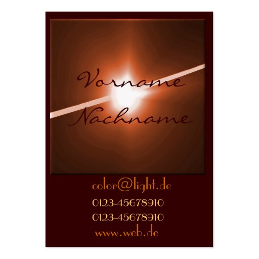 LED bronze Business Cards
