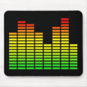 LED Equalizer Panel Funny Mousepad Humor