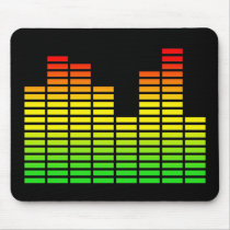 LED Equalizer Panel Funny Mousepad Humor by FunnyBusiness LED Equalizer Panel Funny Mousepad Humor