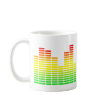 LED Equalizer Panel Funny Mug Humor