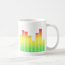 LED Equalizer Panel Funny Mug Humor