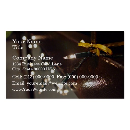 LED Light String Business Card | Zazzle