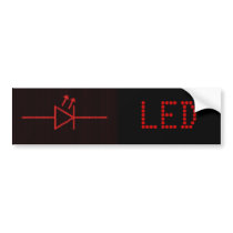 LED Symbol bumper stickers