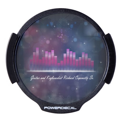 LED Window Decal with Audio Equalizer Display Zazzle