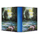 LEDA,LAKE AND WATERLILIES 3 RING BINDER
