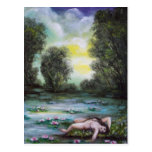 LEDA,LAKE AND WATERLILIES POSTCARDS
