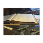 Ledger and Eyeglasses Post Card