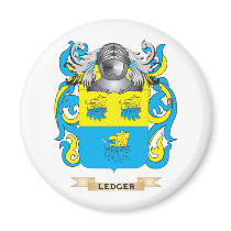 Ledger Coat of Arms (Family Crest) Refrigerator Magnet