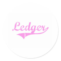 Ledger Last Name Classic Style Sticker