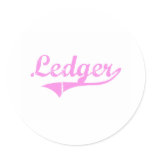 Ledger Last Name Classic Style Sticker