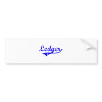 Ledger Surname Classic Style Bumper Stickers