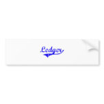 Ledger Surname Classic Style Bumper Stickers