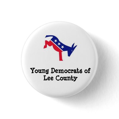 Lee County Young Democrats Pinback Buttons by drewamorrison