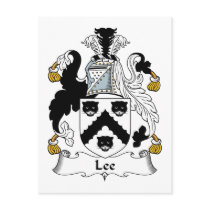 Lee Family Crest postcards