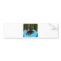Leena on ATV xD Bumper Stickers