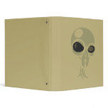 Leering eyes alien face customizable 3 ring binders