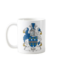 Lees Family Crest mugs by coatsofarms Lees Family Crest mugs