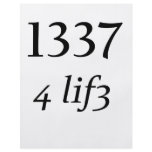 Leet 4 Life flyers