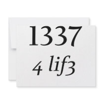 Leet 4 Life Custom Invitation
